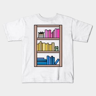 Subtle Pansexual Pride Bookcase Kids T-Shirt